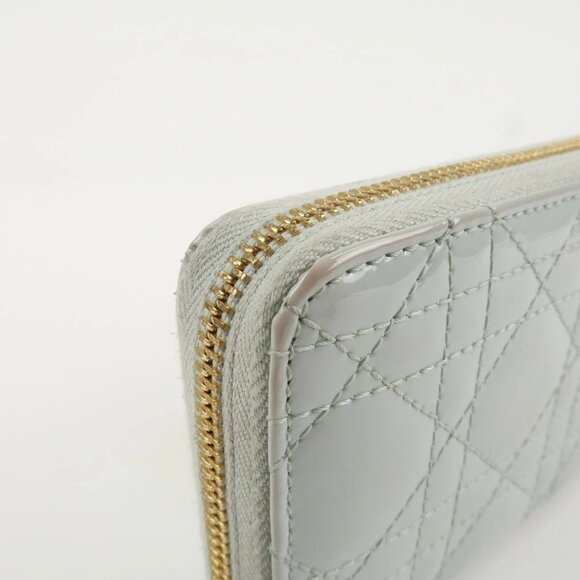 ❤️Authentic Christian Dior Canage Patent Leather Zippy Long Wallet❤️ - Picture 6 of 16